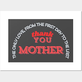 mother day, thank you mother Posters and Art